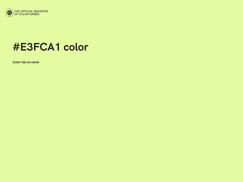 #E3FCA1 color image