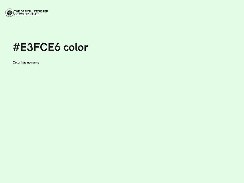 #E3FCE6 color image