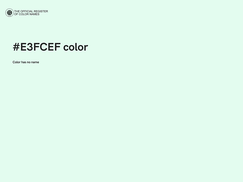 #E3FCEF color image