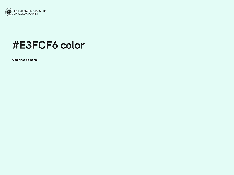 #E3FCF6 color image