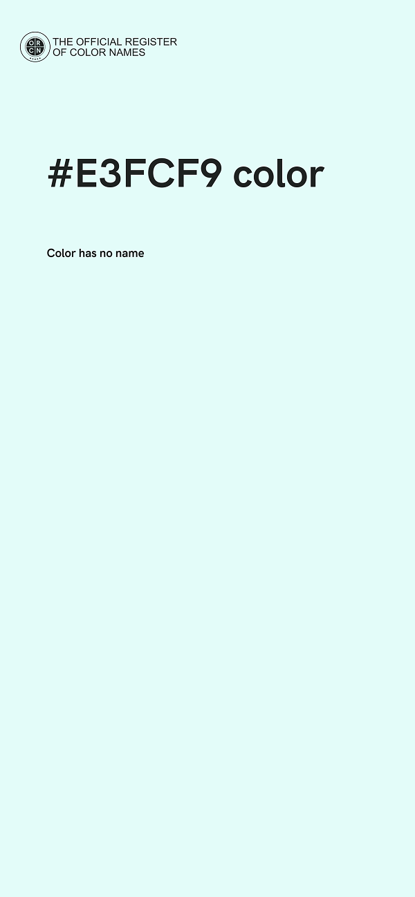 #E3FCF9 color image