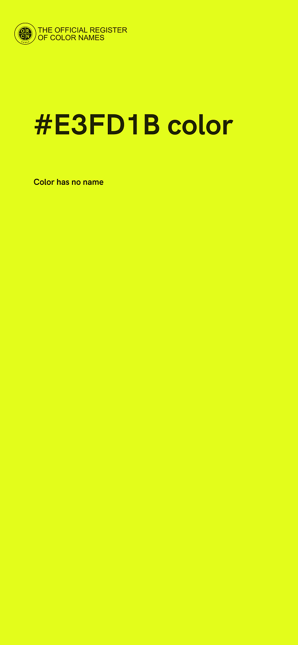 #E3FD1B color image