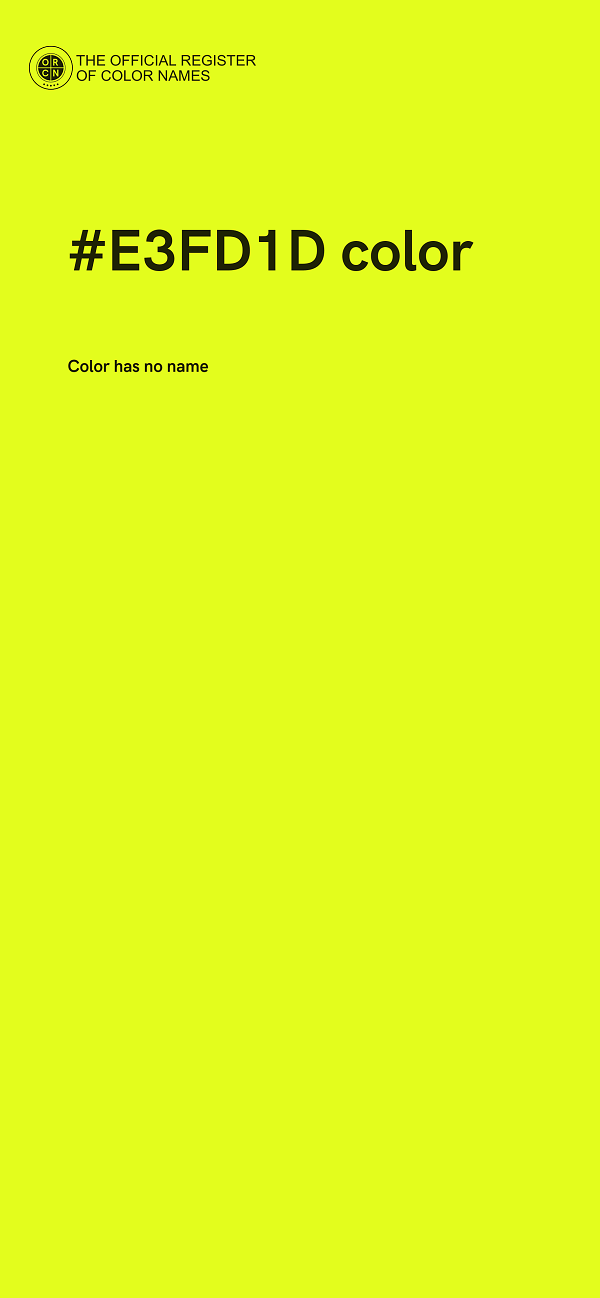 #E3FD1D color image