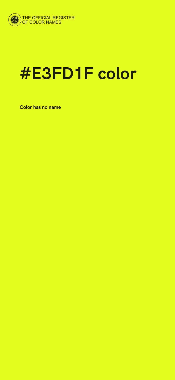 #E3FD1F color image