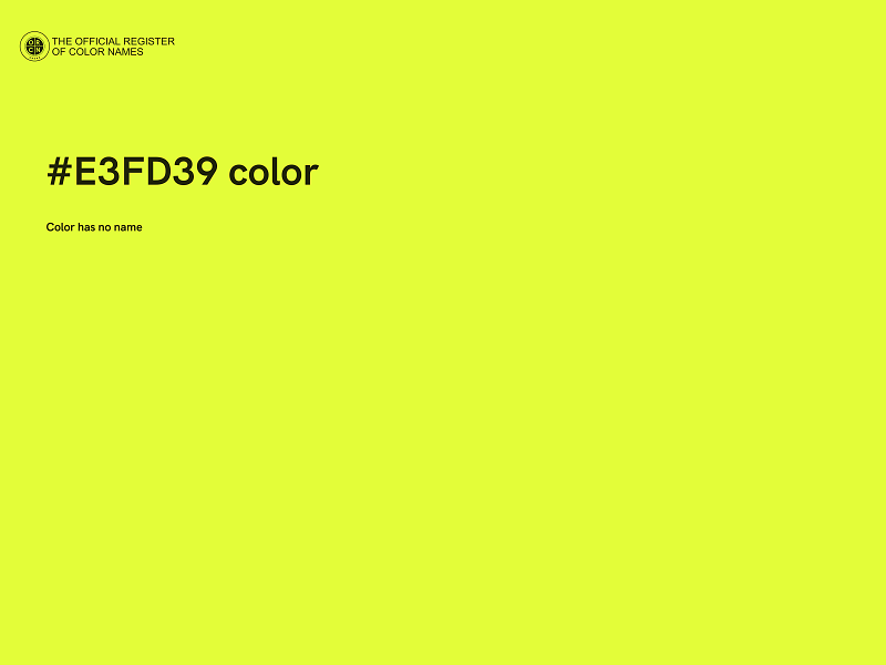 #E3FD39 color image