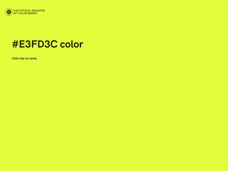 #E3FD3C color image