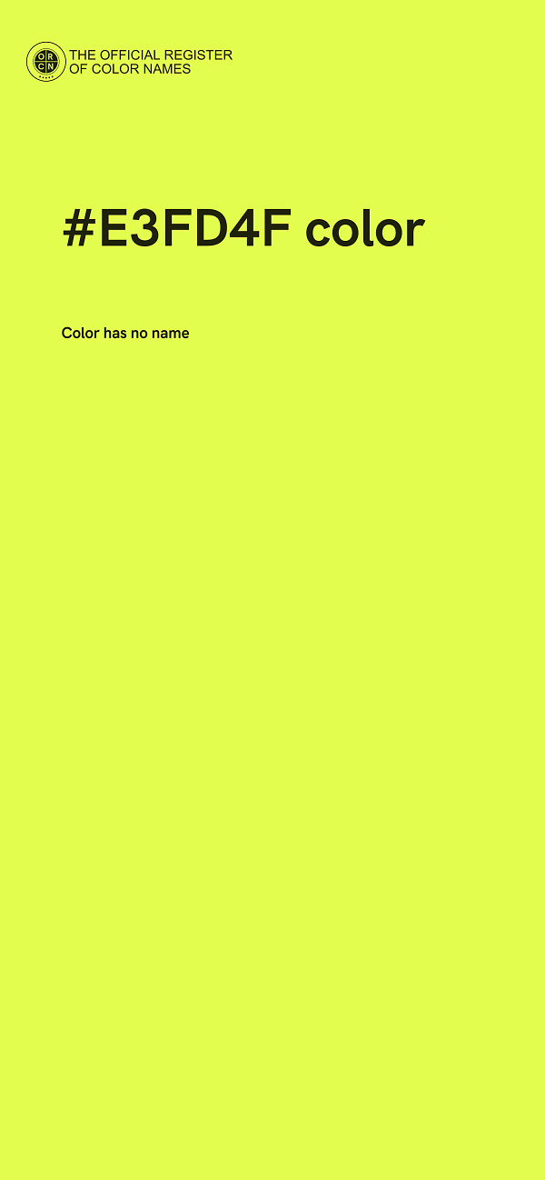 #E3FD4F color image