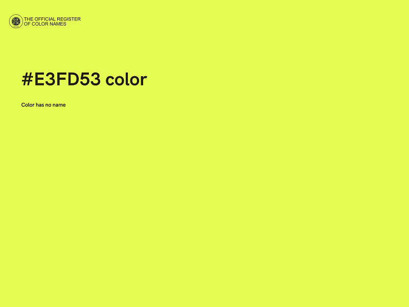 #E3FD53 color image