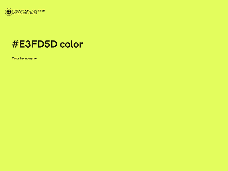 #E3FD5D color image