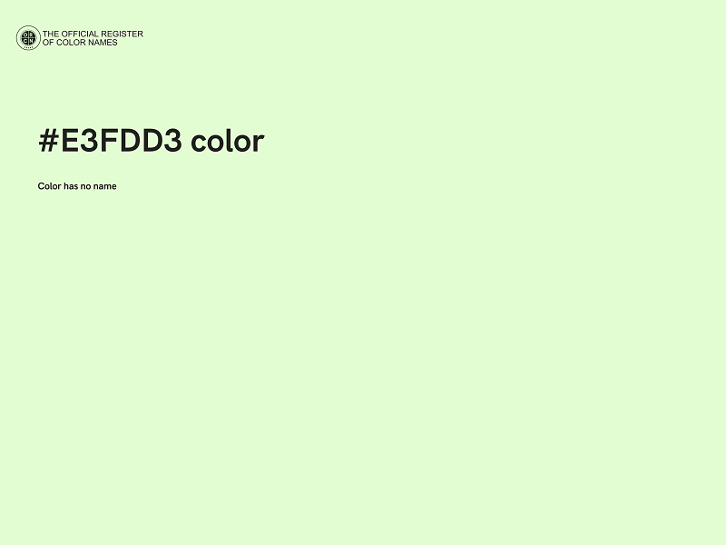 #E3FDD3 color image