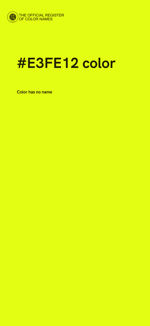 #E3FE12 color image