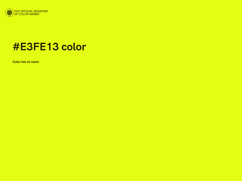 #E3FE13 color image