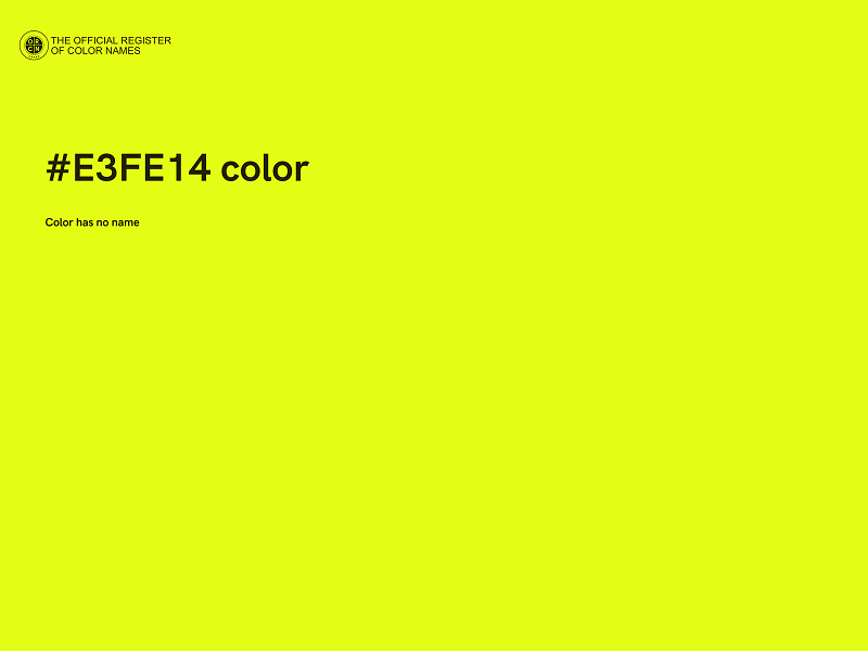 #E3FE14 color image