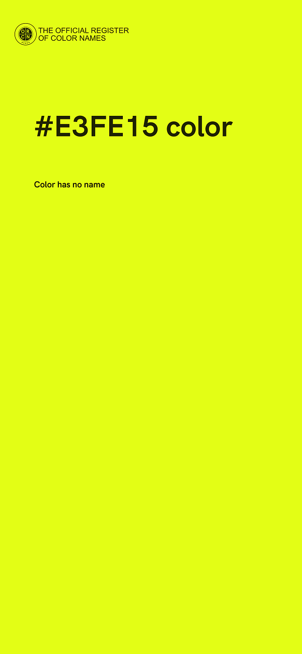 #E3FE15 color image