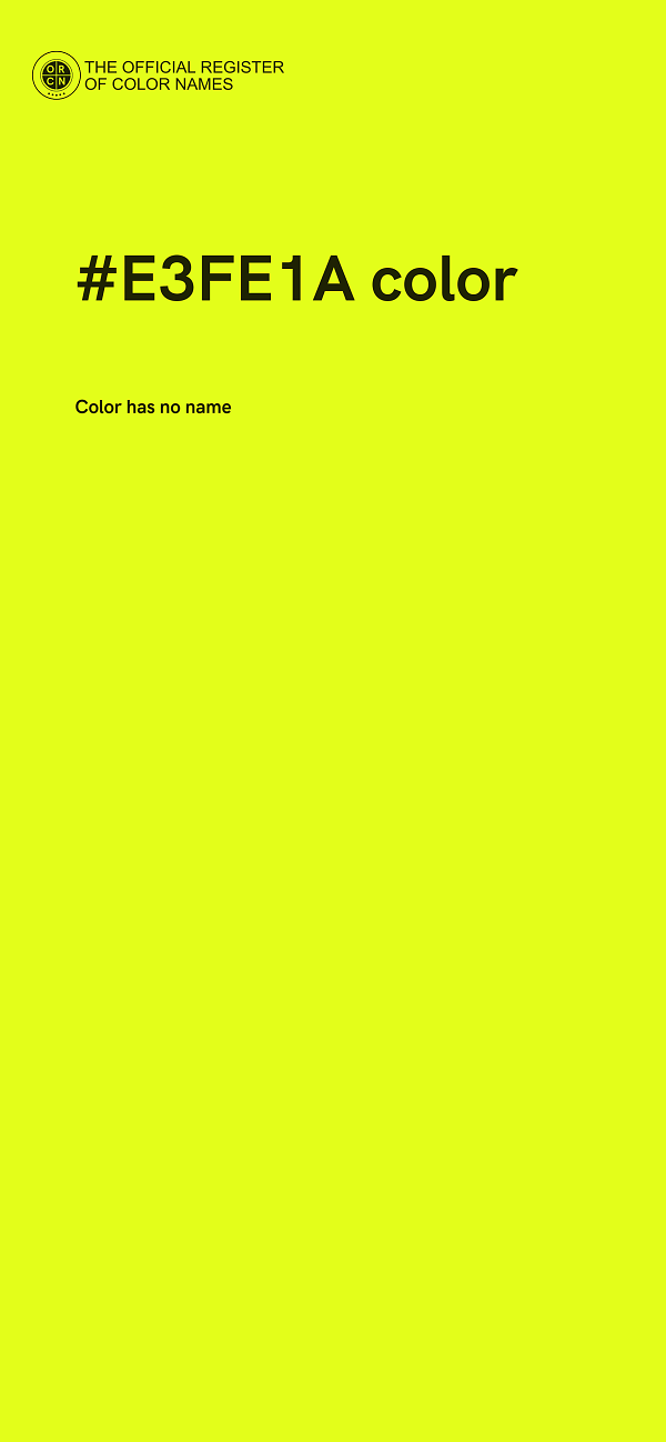 #E3FE1A color image