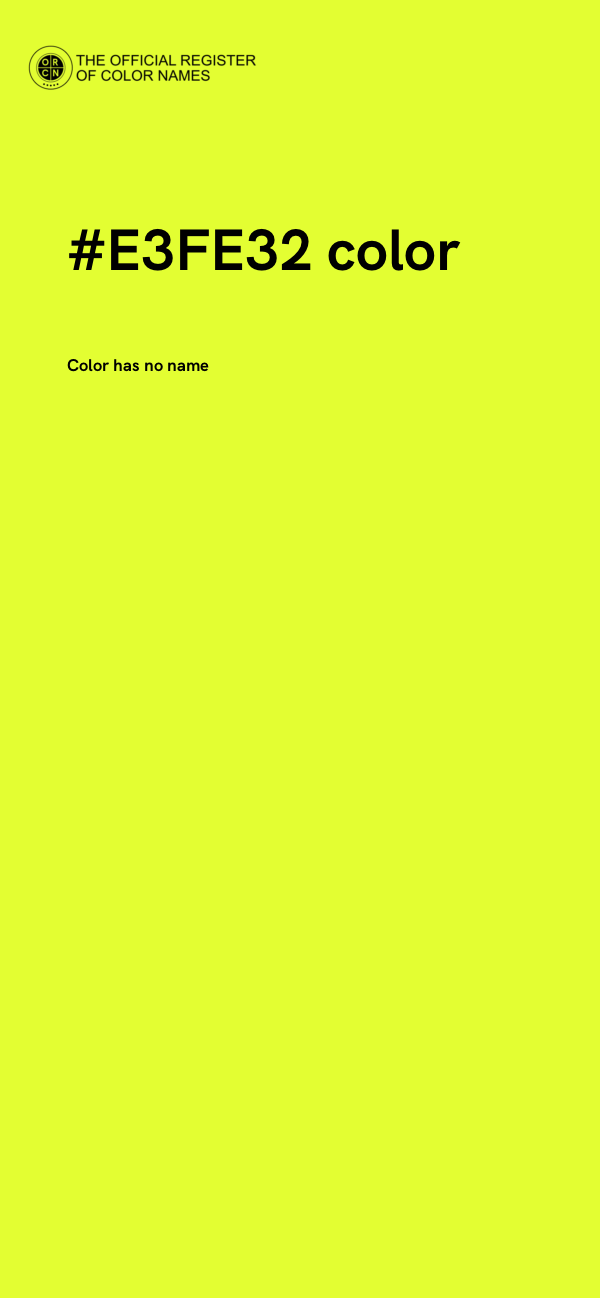 #E3FE32 color image