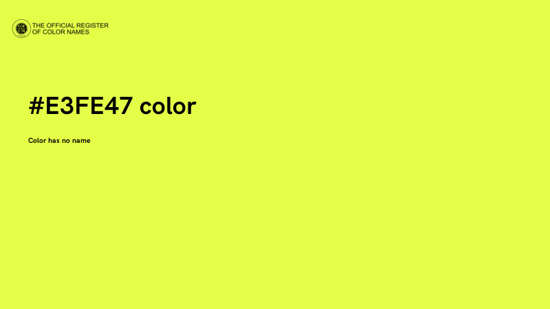 #E3FE47 color image