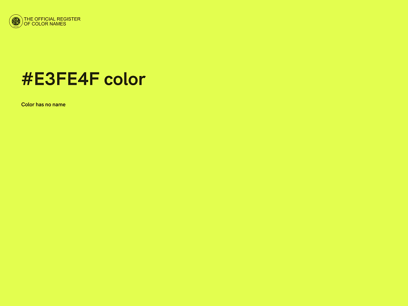 #E3FE4F color image