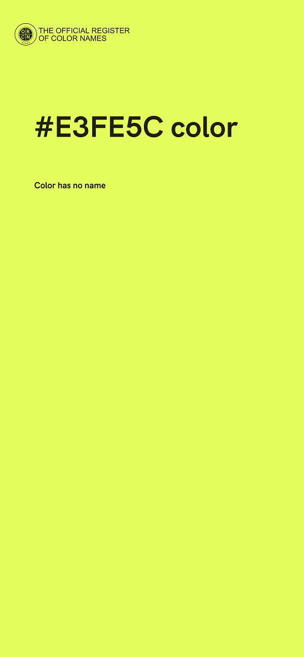 #E3FE5C color image