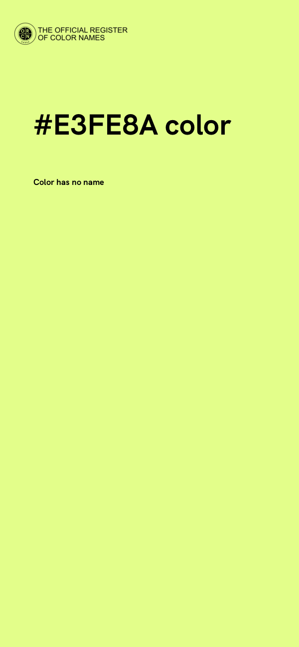 #E3FE8A color image
