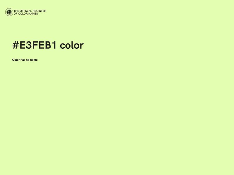 #E3FEB1 color image