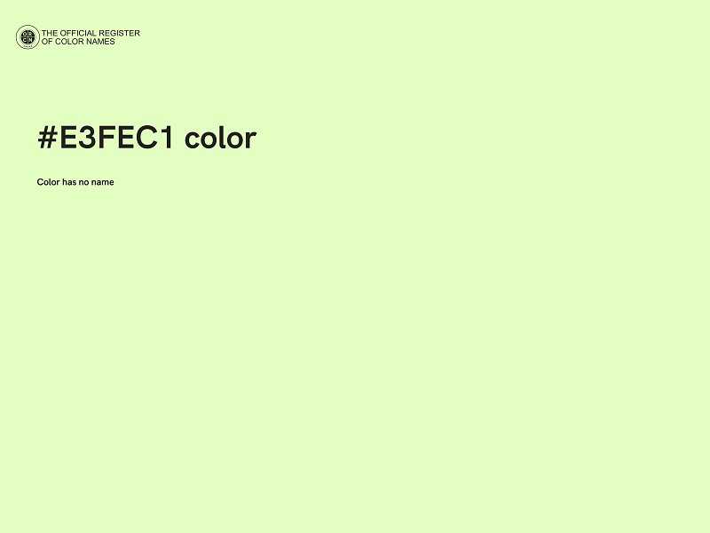 #E3FEC1 color image