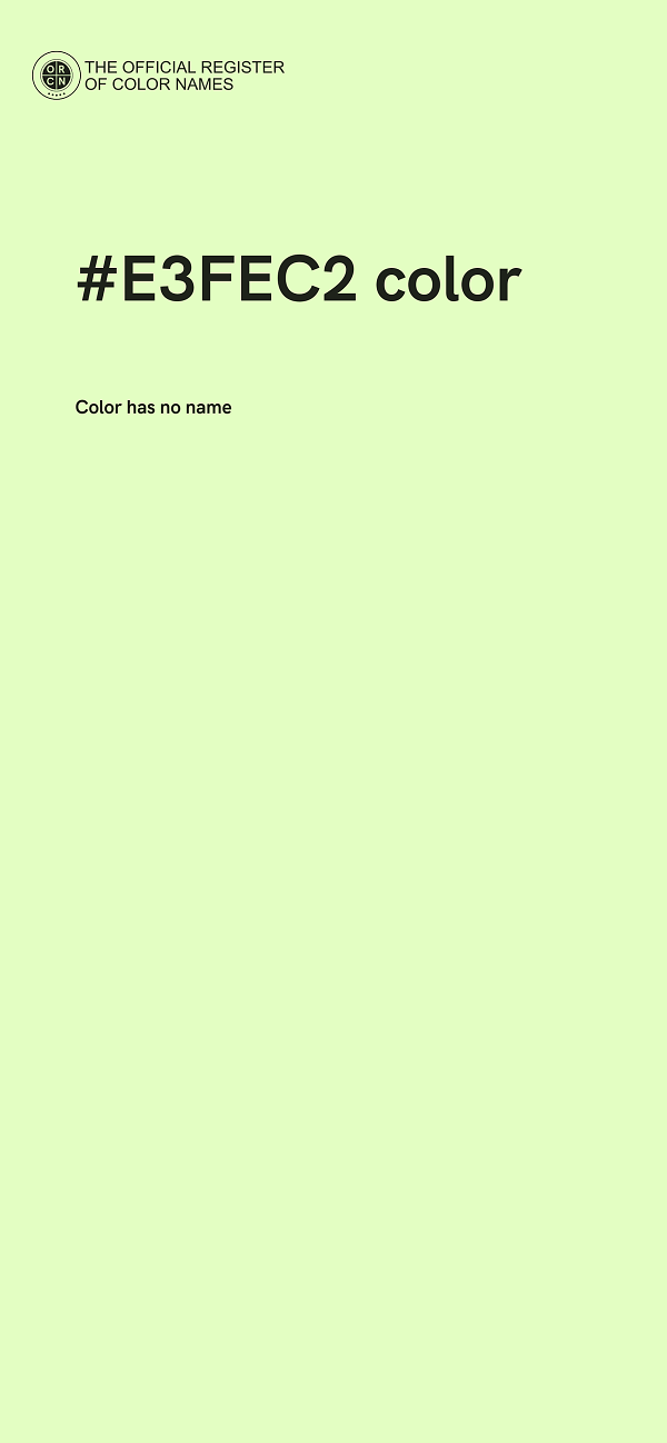 #E3FEC2 color image