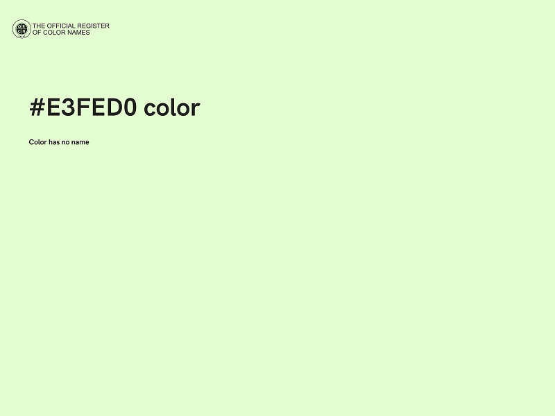 #E3FED0 color image