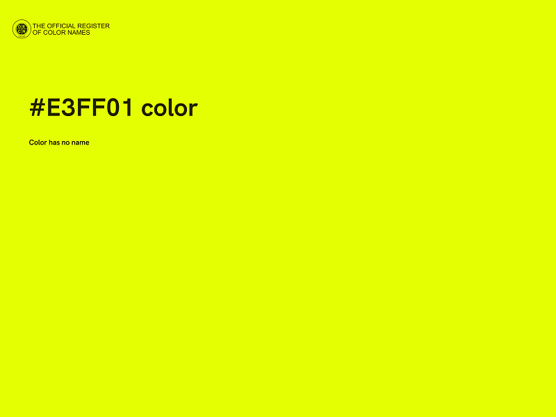 #E3FF01 color image