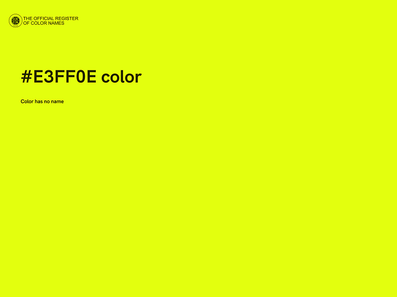 #E3FF0E color image