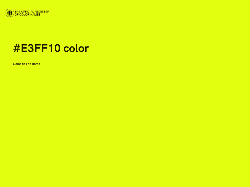 #E3FF10 color image