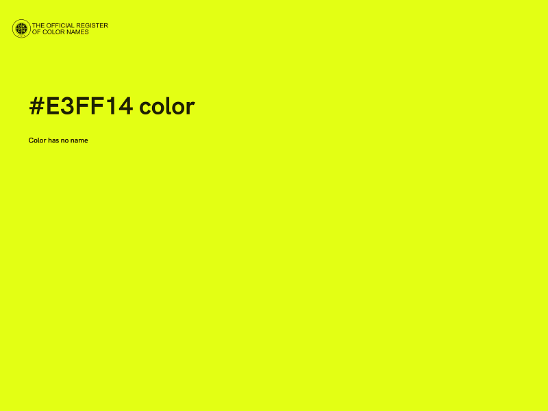 #E3FF14 color image