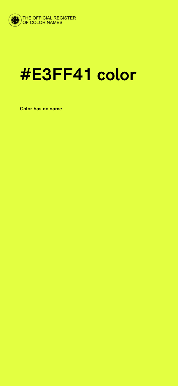#E3FF41 color image