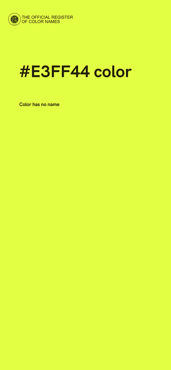 #E3FF44 color image