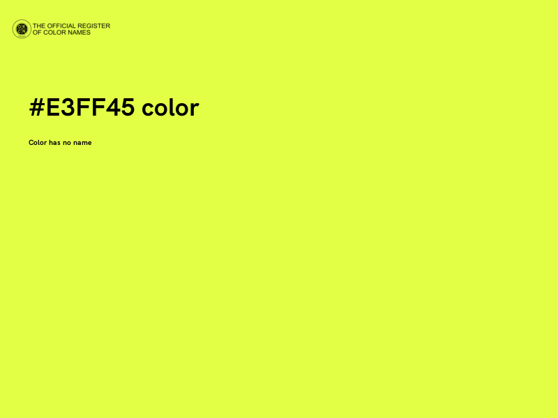 #E3FF45 color image