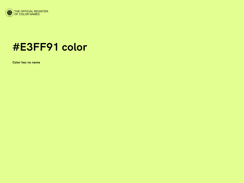#E3FF91 color image
