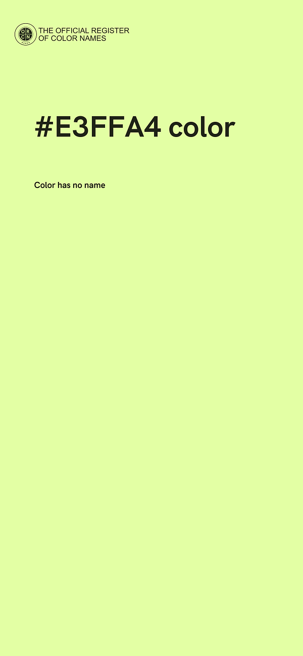 #E3FFA4 color image