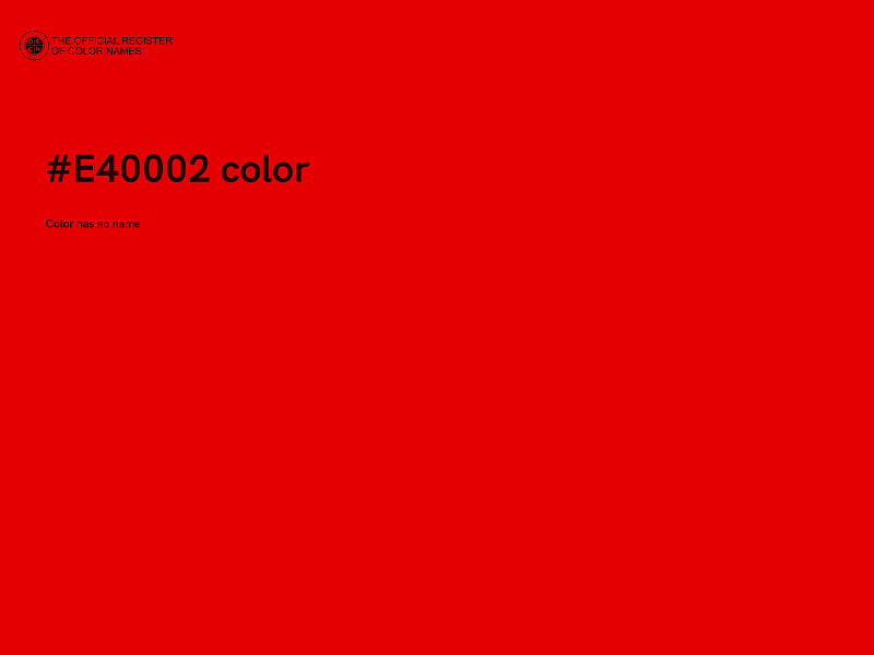 #E40002 color image