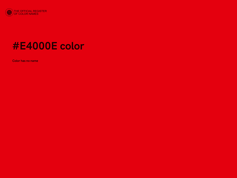 #E4000E color image