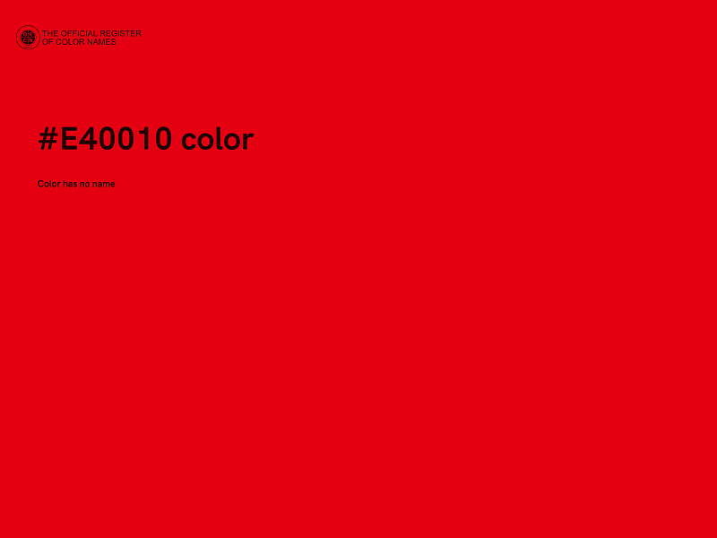 #E40010 color image