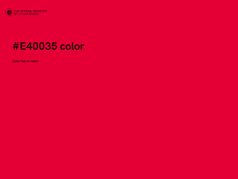 #E40035 color image