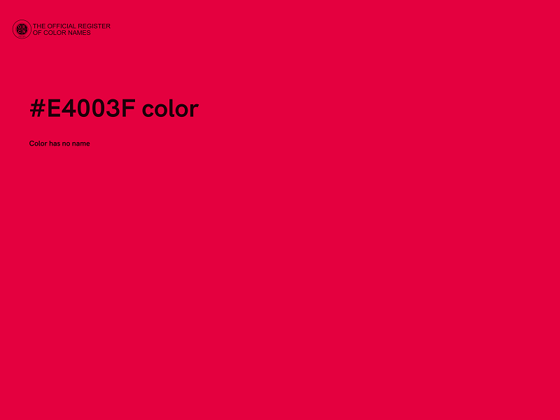 #E4003F color image