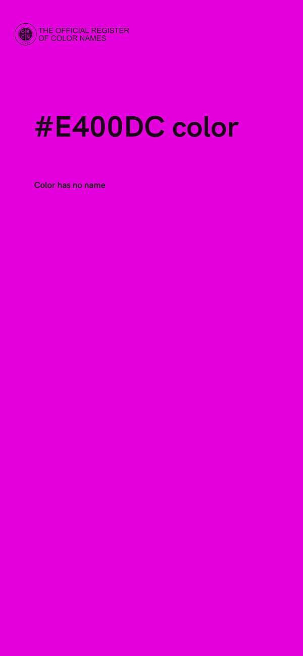 #E400DC color image
