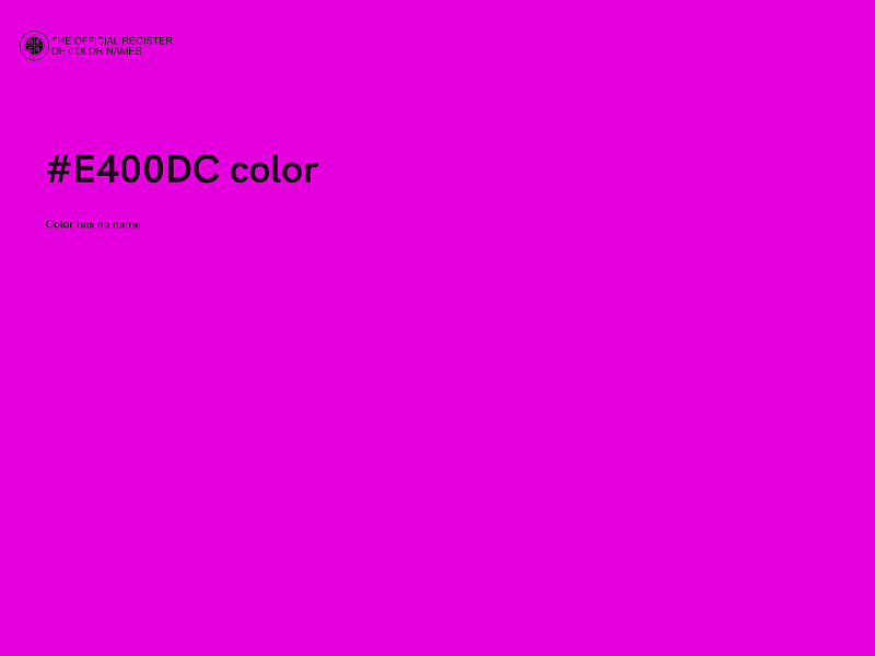 #E400DC color image