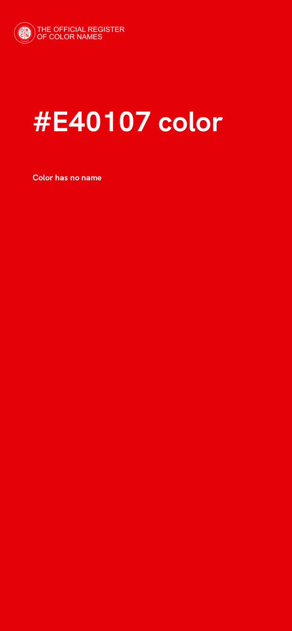 #E40107 color image