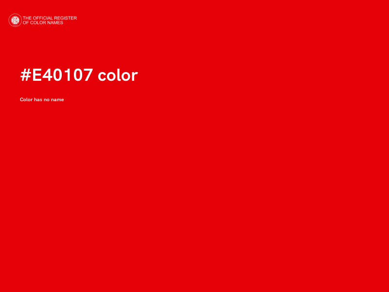 #E40107 color image
