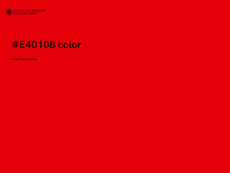 #E40108 color image