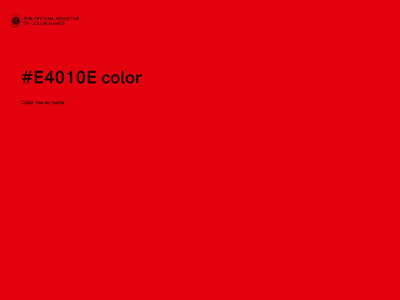 #E4010E color image