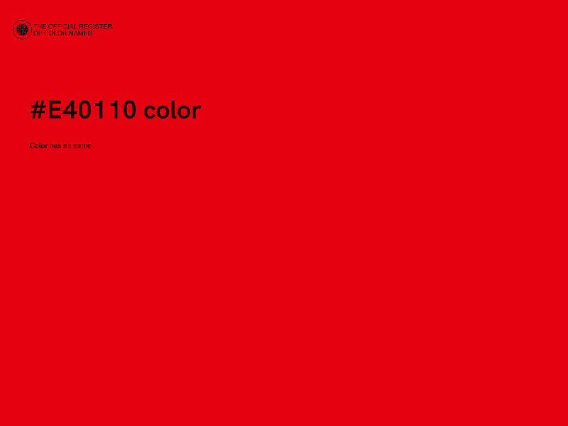 #E40110 color image