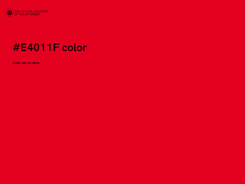 #E4011F color image